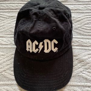 Black AC DC embroidered cap